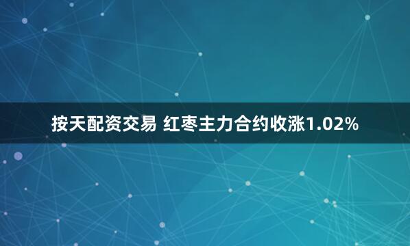 按天配资交易 红枣主力合约收涨1.02%