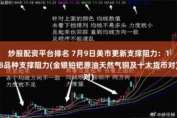炒股配资平台排名 7月9日美市更新支撑阻力：18品种支撑阻力(金银铂钯原油天然气铜及十大货币对)