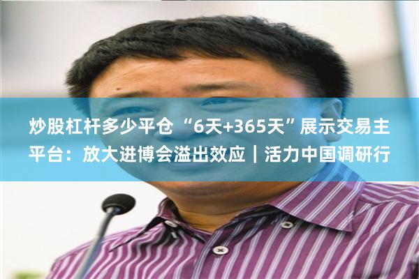 炒股杠杆多少平仓 “6天+365天”展示交易主平台：放大进博会溢出效应｜活力中国调研行