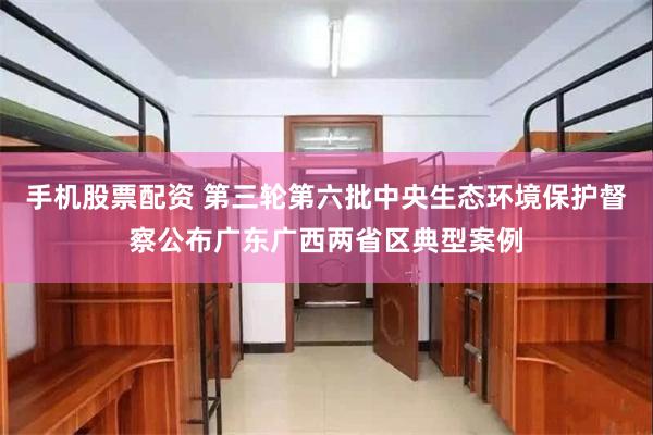 手机股票配资 第三轮第六批中央生态环境保护督察公布广东广西两省区典型案例