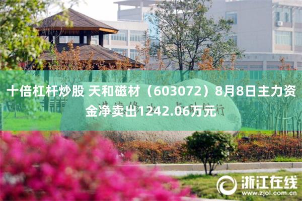 十倍杠杆炒股 天和磁材（603072）8月8日主力资金净卖出1242.06万元
